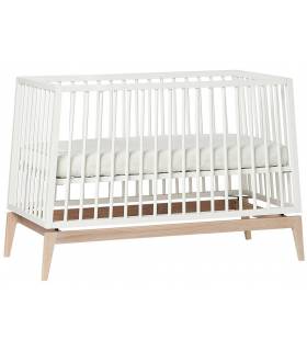 Leander Luna Babybett 60x120 cm - Weiss / Eiche