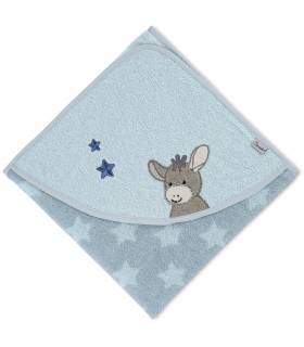 Sterntaler Kapuzenbadetuch 100x100 - Esel Emmi