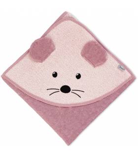 Sterntaler Kapuzenbadetuch 100x100 - Maus Mabel