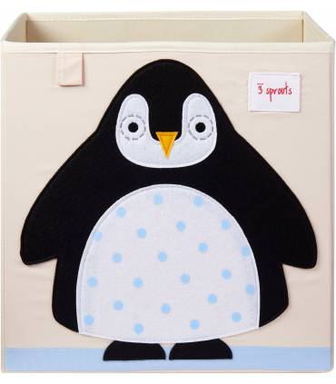 3 Sprouts Spielzeugbox Pinguin
