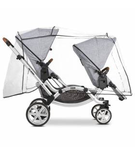 Sixseater Kinderwagen Mit Autobrake + Regenschutz + Sonnenschutz - Anthrazit