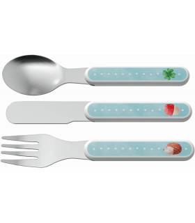 Besteck Löffel Gabel Messer ab 1.Jahr Esslernlöffel Set BPA-frei Tagesmutter 
