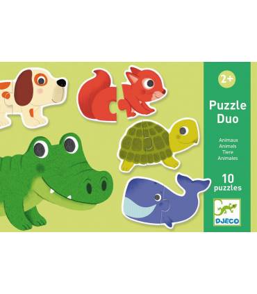 Djeco Puzzle Duo - Tiere