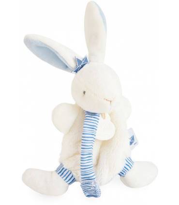 Doudou Schmusetuch mit Schnullerkette - Hase Matrose