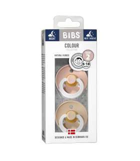 Bibs Night Nuggi Size 2 - Blush Night & Vanilla Night
