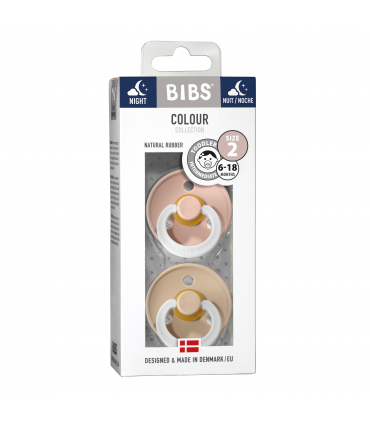 Bibs Night Nuggi Size 2 - Blush Night & Vanilla Night
