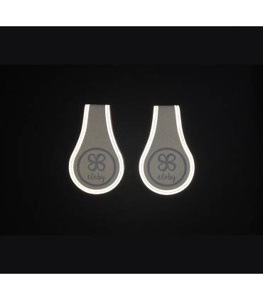 Cloby Leder Magnetclips 2er Set – Kinderwagen Clips