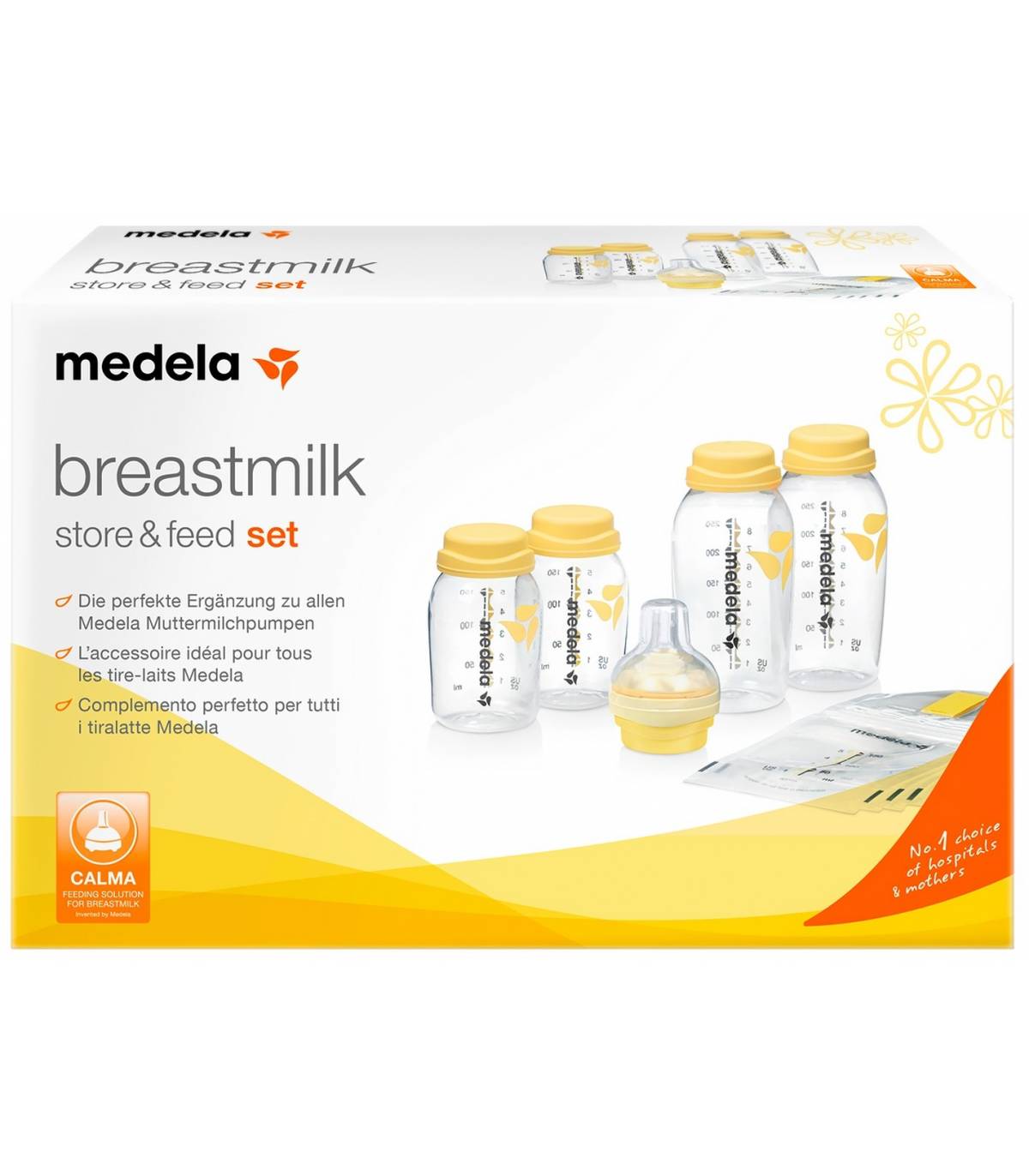 Medela Set zum Aufbewahren & Füttern von Muttermilch