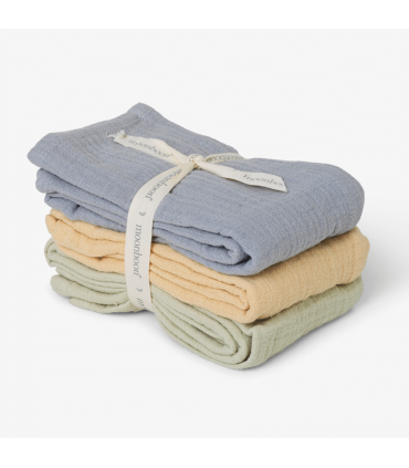 Moonboon Muslin Mullwindeln 3er Pack Almond