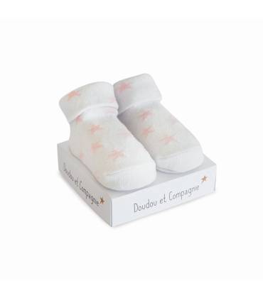 Doudou Babysocken Rosa Sterne