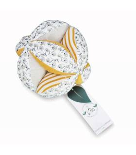 Doudou Bio Spielball Biene Streifen Gelb