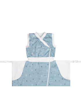 Zewi Bébé-Jou Fix-Schlafsack (Flanell-Innenfutter) Indigo Woods