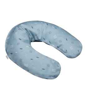 Zewi Bébé-Jou Baby- Lagerungskissen 100cm  (Mit Bezug) Indigo Woods