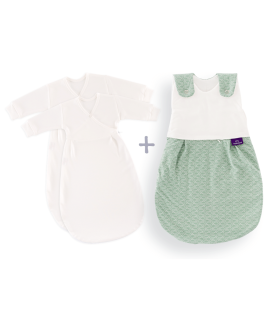 Träumeland LIEBMICH Schlafsack 3tlg. Set Fische Mint