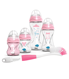 Nuvita Babyflaschen Starter-Set Pink