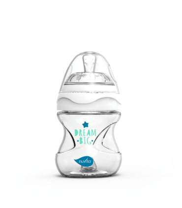 Nuvita Glasflasche 140ml Weiss