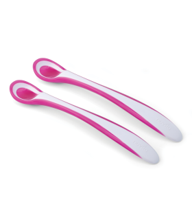 Nuvita Löffel mit Wärmesensor Pink