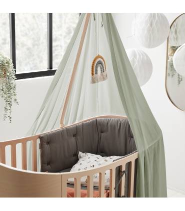 Leander Himmel für Classic Babybett Sage Green