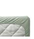 Leander Organic Fix-Leintuch für Juniorbett 2 Stück Sage Green