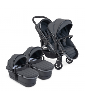 iCandy Peach 7 Zwillingswagen Dark Grey Phantom