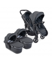 iCandy Peach 7 Zwillingswagen Dark Grey Phantom