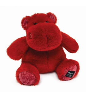 Doudou Hippo 25cm Rot