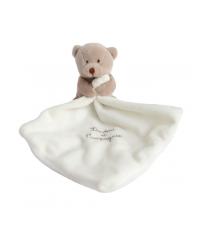 Doudou Bär mit Schmusetuch Natur