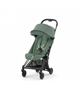 Cybex Coya Matt Black Leaf Green