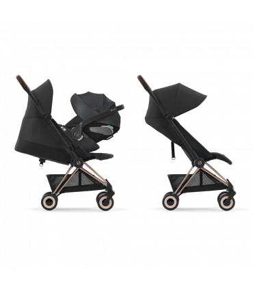 Cybex Coya Rosegold Sepia Black