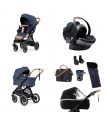 Emmaljunga Sento Flat Outdoor Navy + Babyschalen Premium Paket