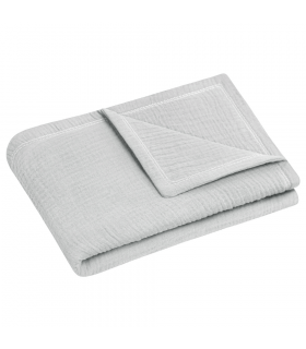 Julius Zöllner Musselin Kuscheldecke Grau