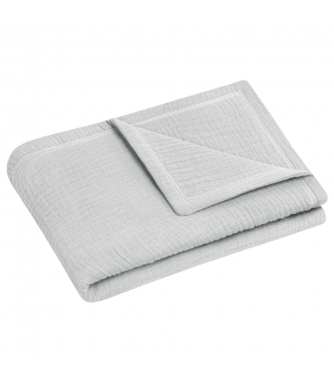 Julius Zöllner Musselin Kuscheldecke Grau