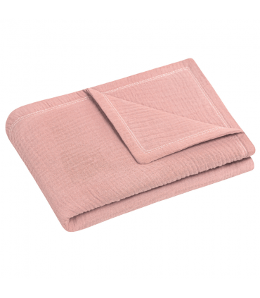 Julius Zöllner Musselin Kuscheldecke Dusty Rose