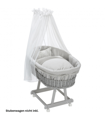 Alvi Stubenwagen-Garnitur Birthe 3-tlg. Aqua Dot