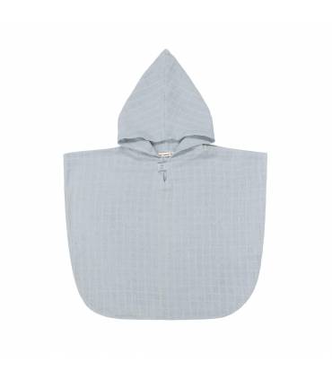 Lässig Muslin Poncho Blue