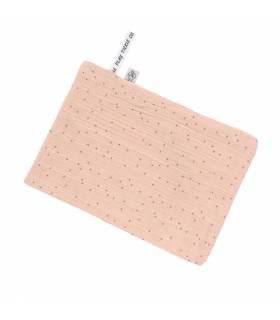 Lässig Muslin Waschhandschuh 3 Stück Dots Peach Rose