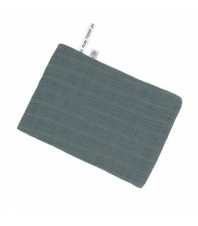 Lässig Muslin Waschhandschuh 3 Stück Petrol Green