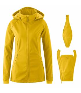 Mamalila Softshell-Tragejacke Allrounder Senf
