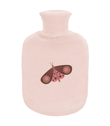 Zewi Bébé-Jou Gummibettflasche mit Frotteeüberzug Sweet Butterfly