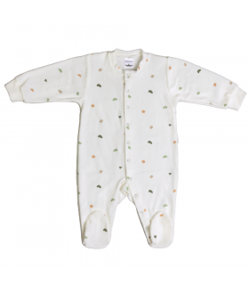 Zewi Bébé-Jou Kombi Frottee Strampler Confetti Mix