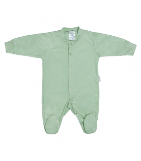 Zewi Bébé-Jou Strampler Tencel Langarm Light Green Botanic