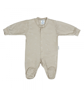 Zewi Bébé-Jou Strampler Tencel Langarm Sand Botanic