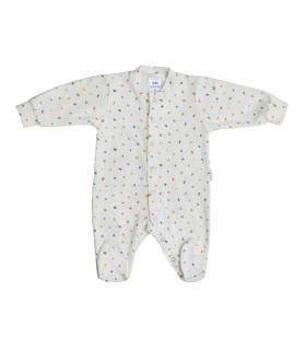 copy of Zewi Kombi Interlook Strampler White/Ciel Stars