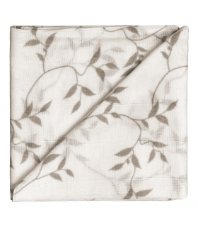 Zewi Bébé-Jou Baby Gaze Motiv Bedruckt 60x60 (Nuscheli) Stone Bloom