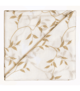 Zewi Bébé-Jou Baby Gaze Motiv Bedruckt 60x60 (Nuscheli) Honey Bloom