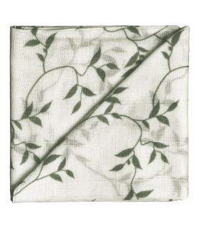 Zewi Bébé-Jou Baby Gaze Motiv Bedruckt 60x60 (Nuscheli) Moss Bloom