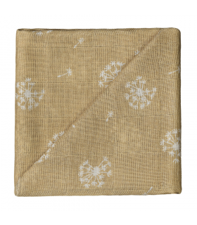 Zewi Bébé-Jou Baby Gaze Motiv Bedruckt 60x60 (Nuscheli) Honey Dandelion