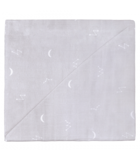 Zewi Bébé-Jou Baby Gaze GROSS Motiv Bedruckt 120x120 Night Sky