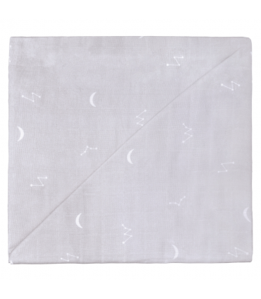 Zewi Bébé-Jou Baby Gaze GROSS Motiv Bedruckt 120x120 Night Sky