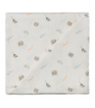 Zewi Bébé-Jou Baby Gaze GROSS Motiv Bedruckt 120x120 Snoozy Bear